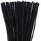 500 Pack Black Pipe Cleaners Craft Fuzzy Sticks Chenille Stems for Art Creative DIY Kids Creativity Decoration (6 mm x 12 Inch)